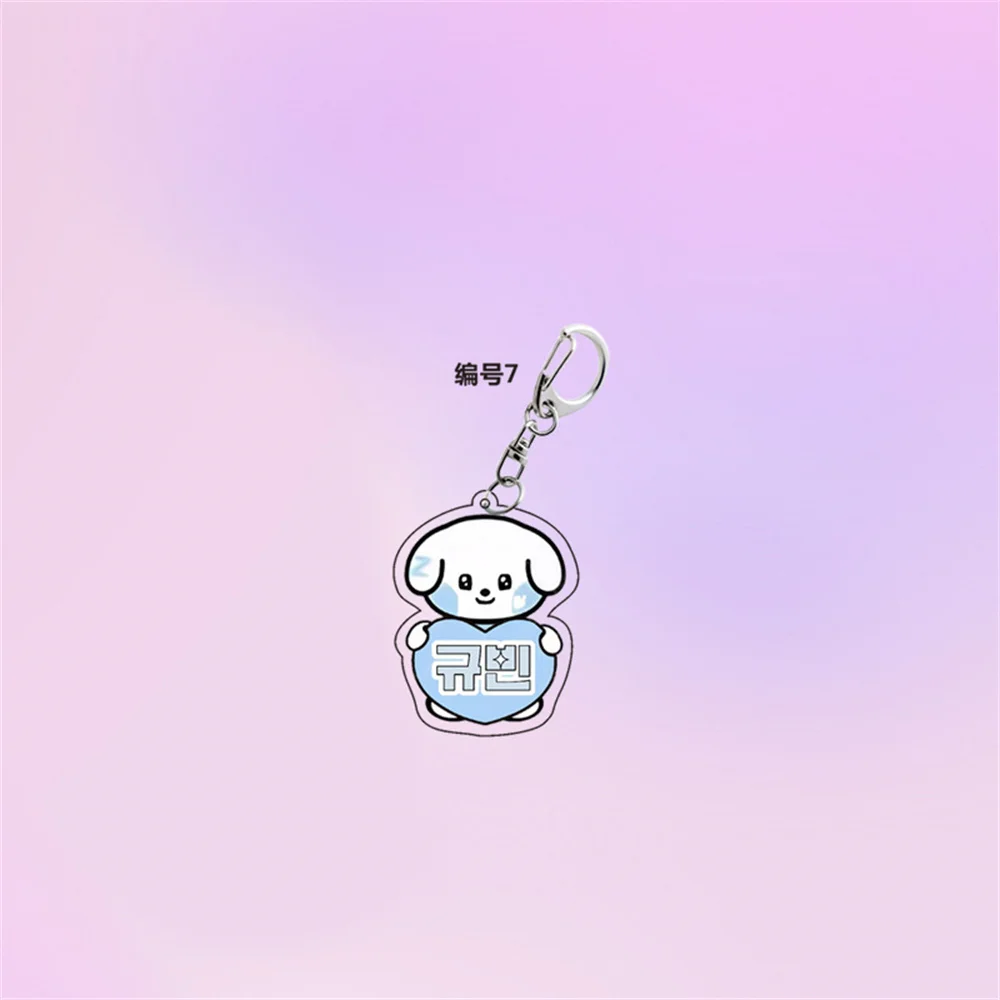 9 шт./компл. Kpop ZB1 брелок мультфильм милый акриловый кулон с принтом INS корейский