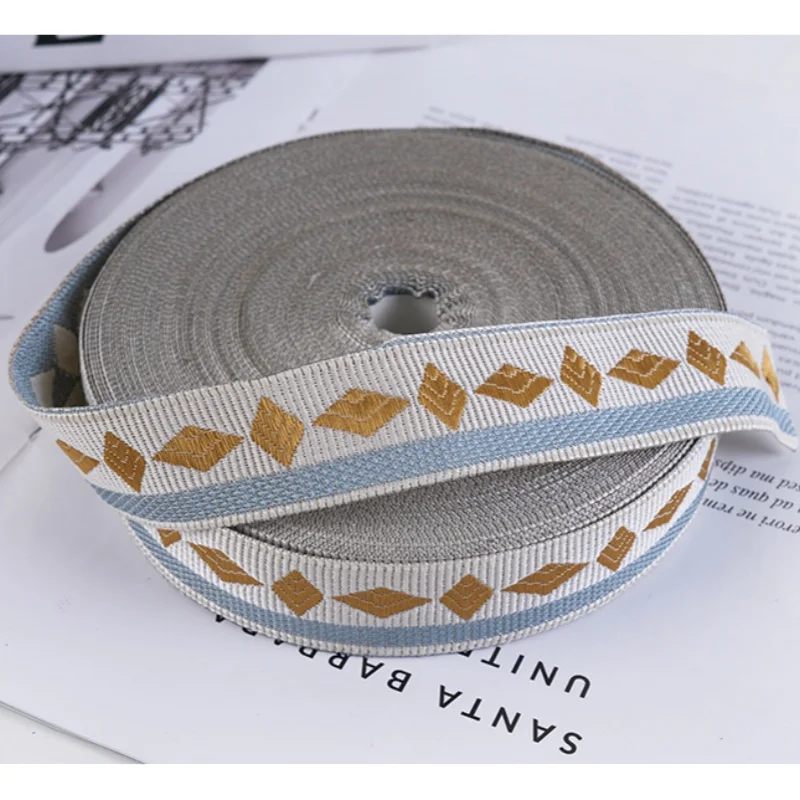 Кружевной жаккардовый ремень с вышивкой тесьма для рукоделия декоративные