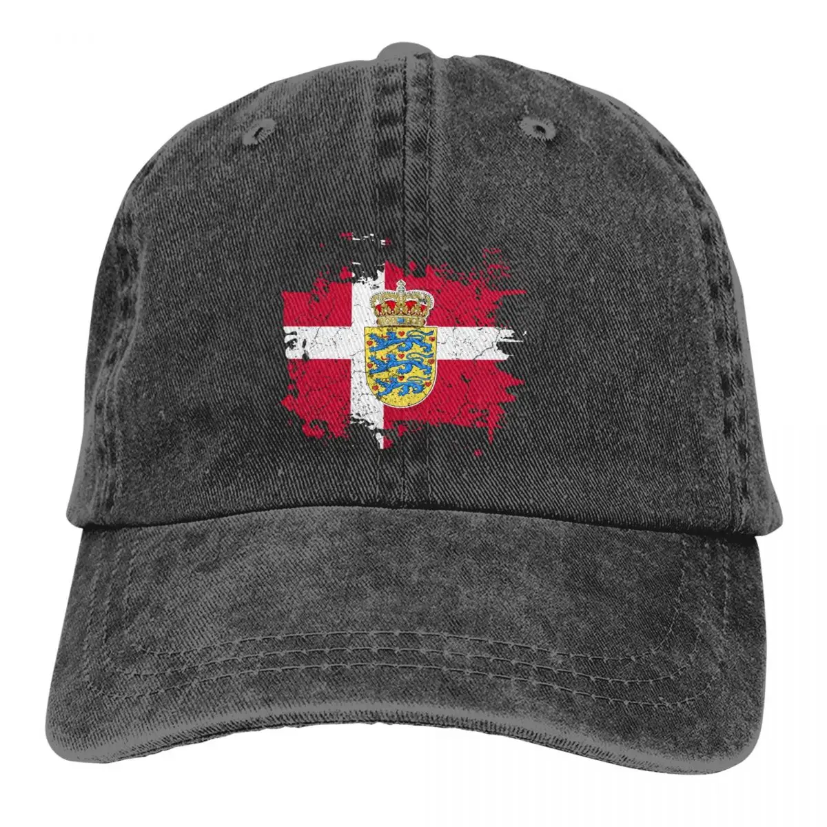 

Summer Cap Sun Visor Denmark Flag Coat Hip Hop Caps FLAG Cowboy Hat Peaked Hats