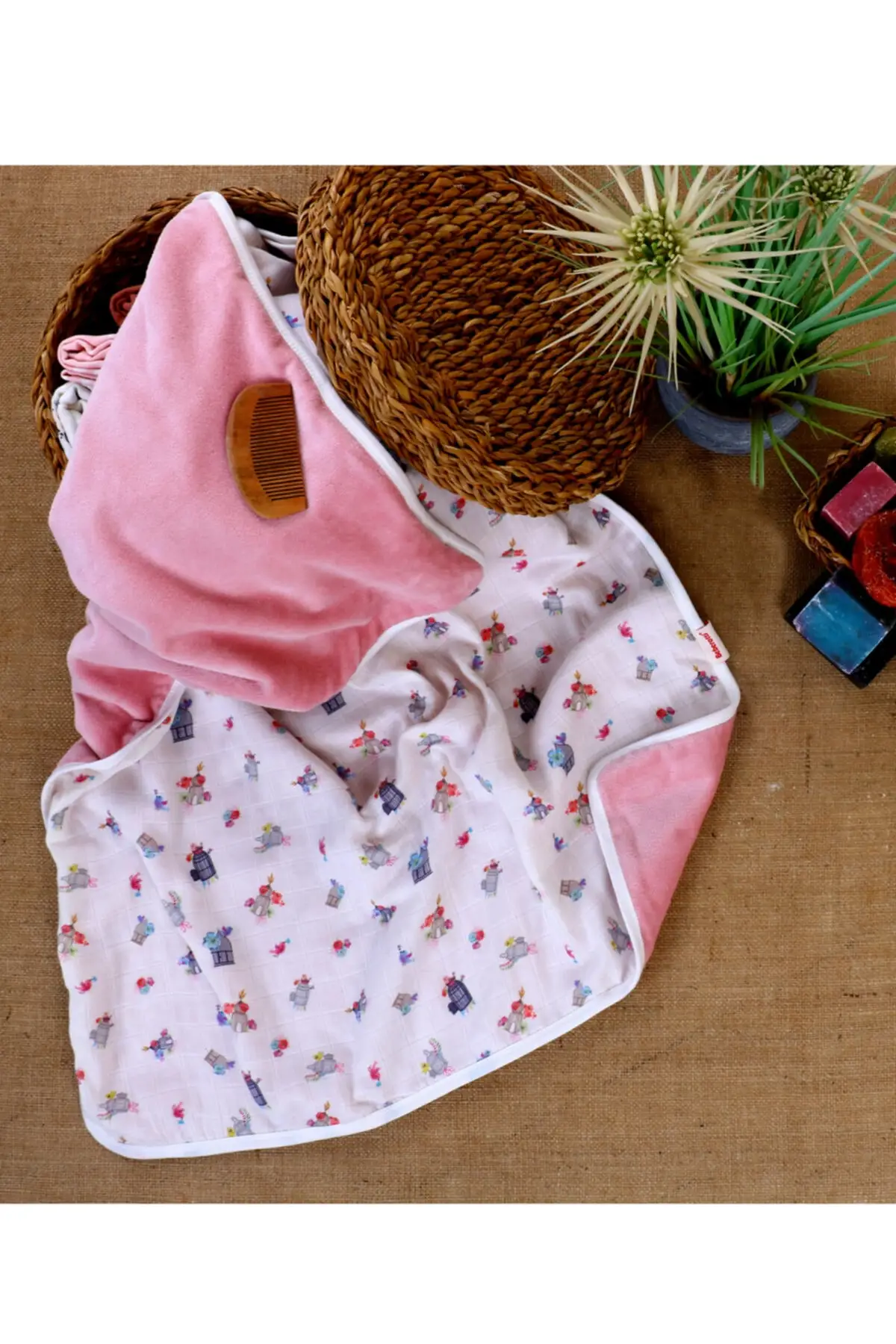 

White double sided multi-purpose towel blanket 75x90 cm cotton single printed 90x75 baby & bathrobe bathroom home furniture