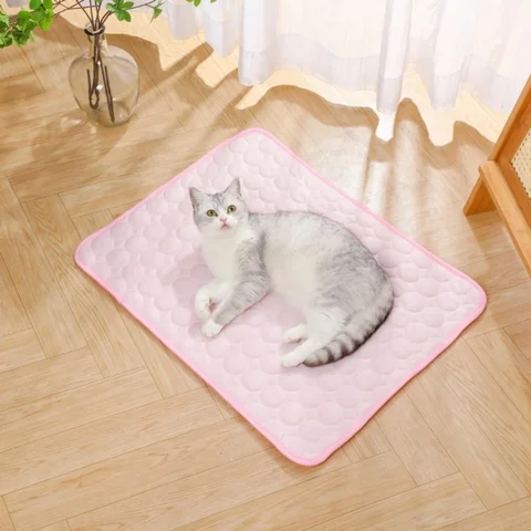 Коврики для льда для домашних животных, охлаждающие летние кошки, одеяло для собак, диван-кровать, спальный коврик для собак, щенков, котят, моющийся, прочный, устойчивый к укусам, коврик для домашних животных