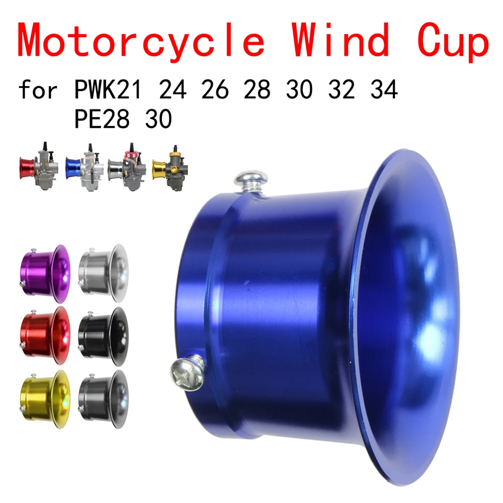 

Universal 50mm/55mm Air Filter Motorbike Wind Cup Horn Cup For Modified PE28 30mm PWK 21 24 26 28 30mm Motorcycle Carburetor