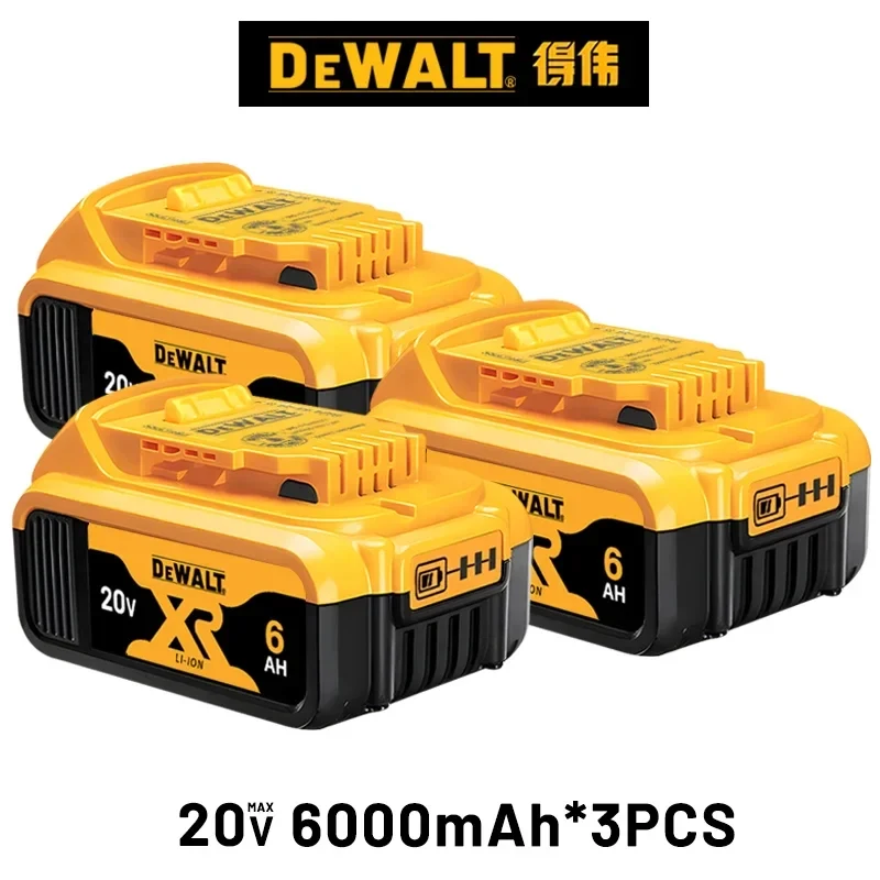 Фото DCF922 20 В, совместимая с электроинструментами dewalt, 6,0 Ач, литиевая аккумуляторная батарея для электроинструмента, 20 В, 18 В, 18 В, 6 Ач №1