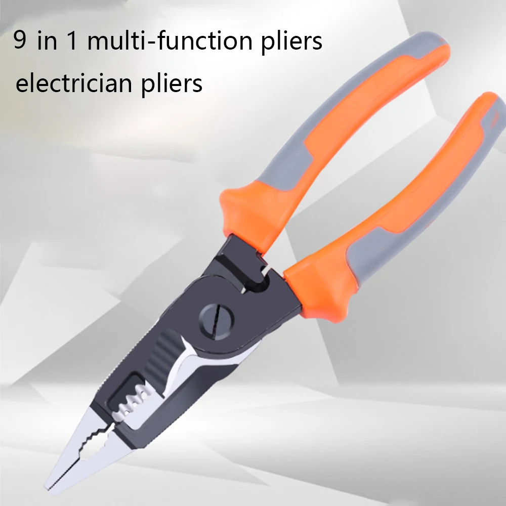 Multifunction  9 in 1 Electrician Pliers Long Nose Pliers Combination Pliers Stripper/Crimper  Pliers Diagonal Pliers Hand Tools