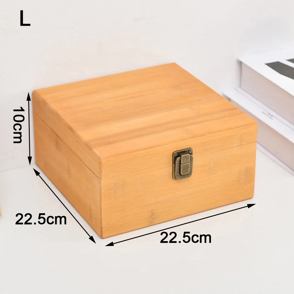 

Case Wooden Storage Box Household Treasure Chest Box Burr-Free Craft Handmade