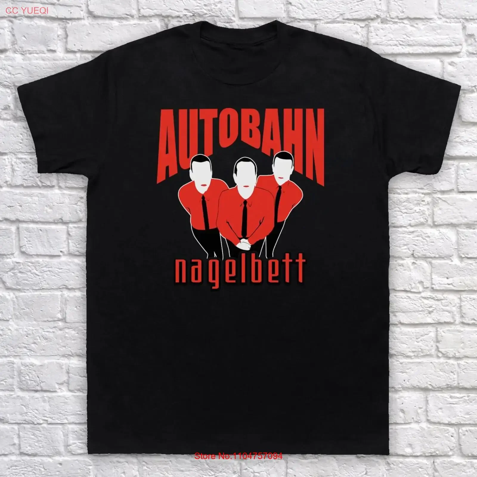 Фото Мужская футболка Autobahn Nagelbett Krautrock The Nihilists Synth Rock Lebowski Hungus, винтажная, стильная, с эффектом потертости, в различных цветах и размерах №1