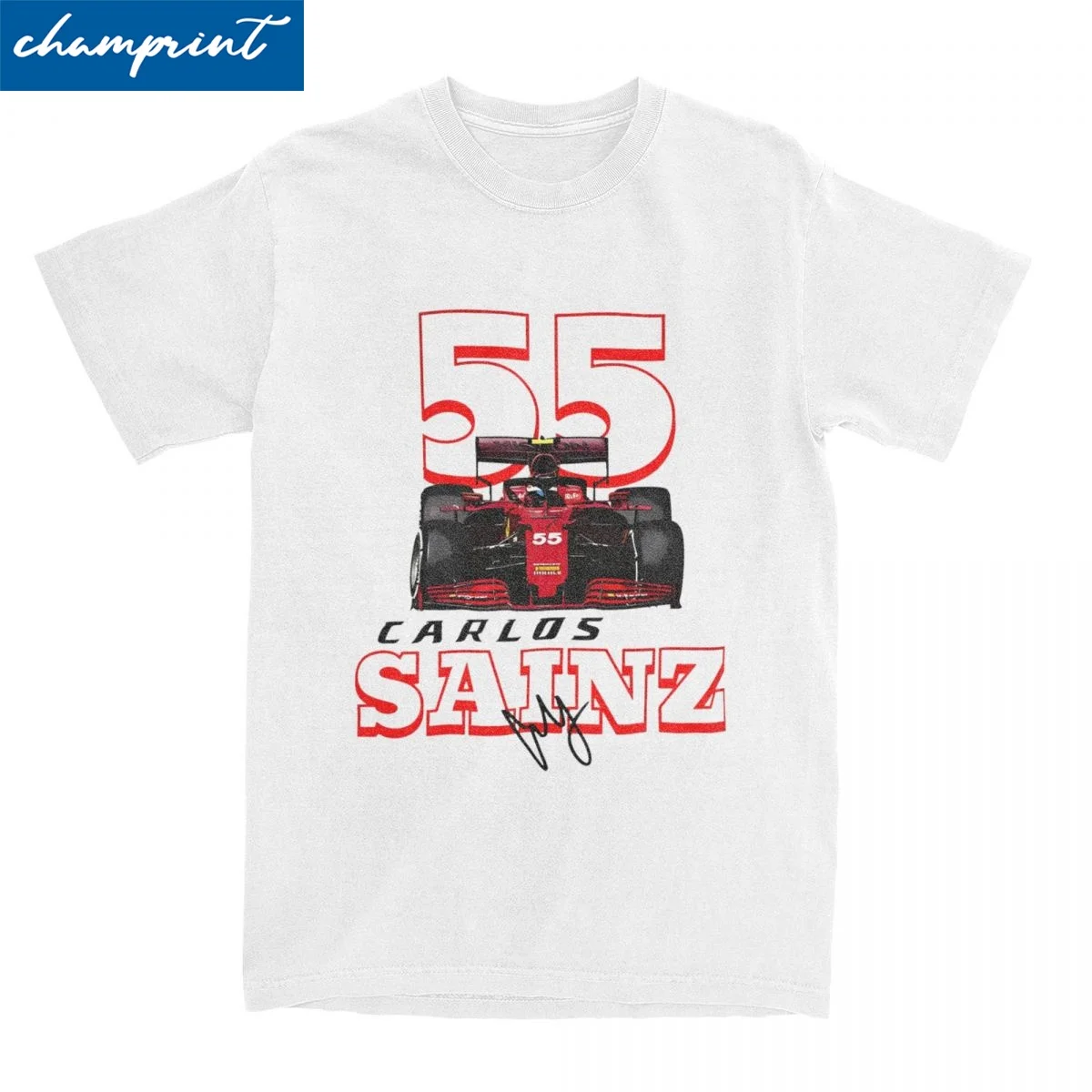 Nieuwe Aankomst Heren Carlos Sainz футболки для мужчин и женщин удивительная хлопковая футболка