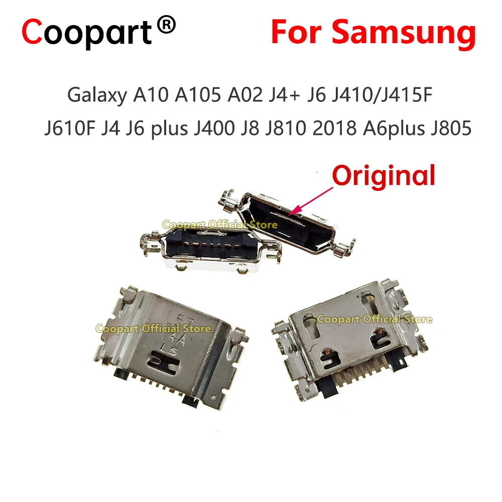 10 шт. зарядный порт док-станция для Samsung Galaxy A10 A105 A02 J4 + J6 J410415F J610F J4 J6 plus J400 J8 J810 2018 A6plus J805 (art.: 79aa61541) - 79aa61541