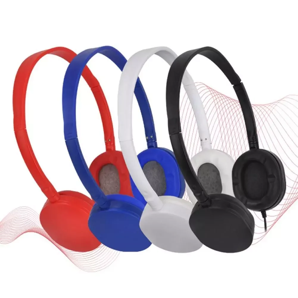 

3.5mm Wired Stereo Headset Noise Cancelling Earphone with Microphone Adjustable Headband for Computer Laptop Deskto