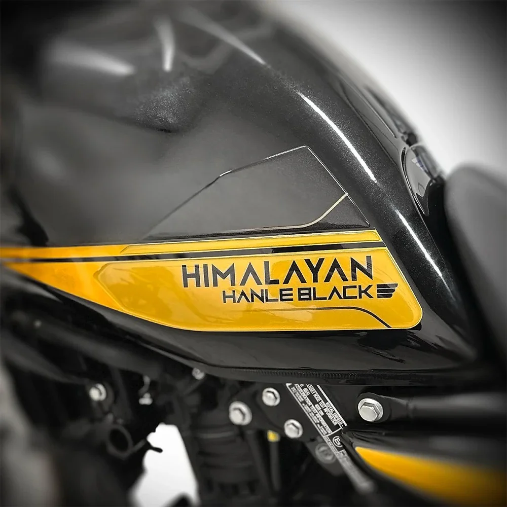 Фото Для Himalayan 450 Hanle, черная 3D защитная наклейка из эпоксидной смолы, наклейки на бак мотоцикла, защитный комплект, водонепроницаемая наклейка №4