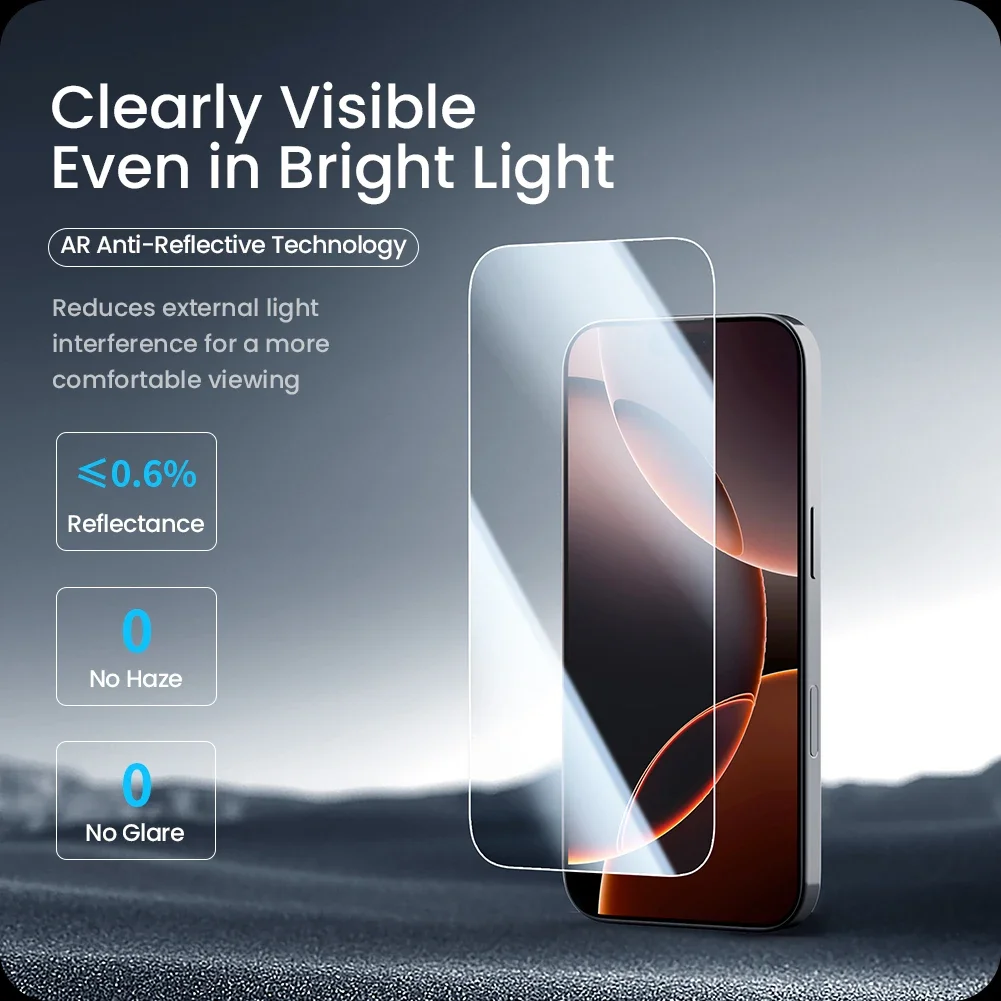 Фото Nillkin для iPhone 16 Pro Max Nillkin Glass H+ Pro Антибликовое закаленное стекло с защитной пленкой для экрана без пыли для 16 Pro №3