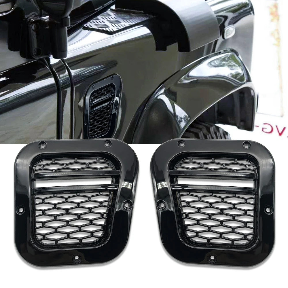 

2x for Land rover defend parts Side Vent Grille Tuning Car auto parts tuning air side vents Grille