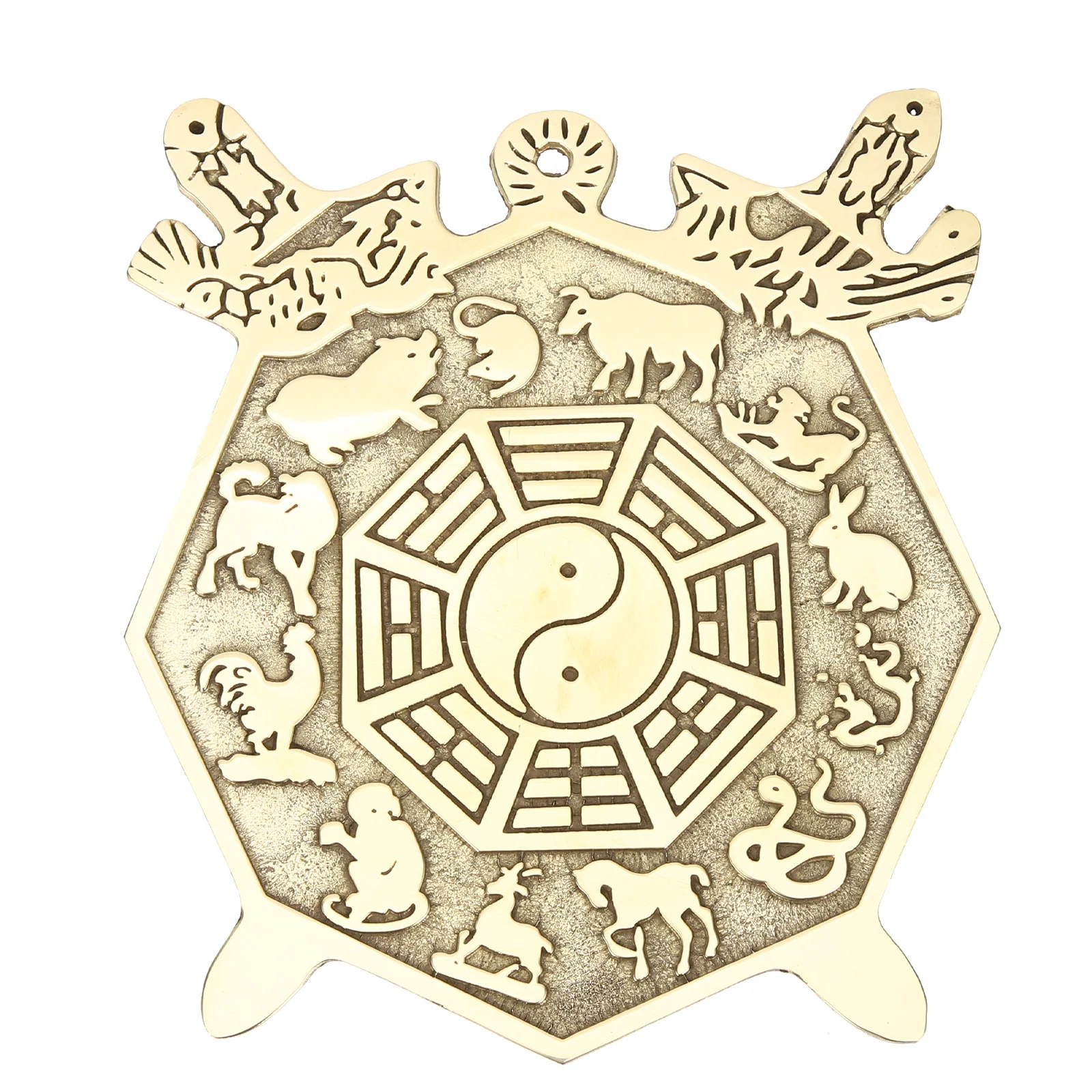 

Mirror Bagua Chinese Ornament Convex Charm Concave Brass Exorcism Vintage Amulet Trigram Money Wealth Gossip Craft Zodiac Board