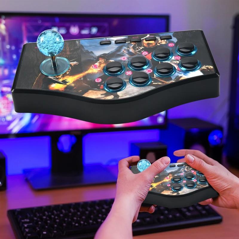 Ретро-контроллер для аркадных игр Usb-джойстик Ps2/Ps3/ПК/Android Smart Tv встроенный