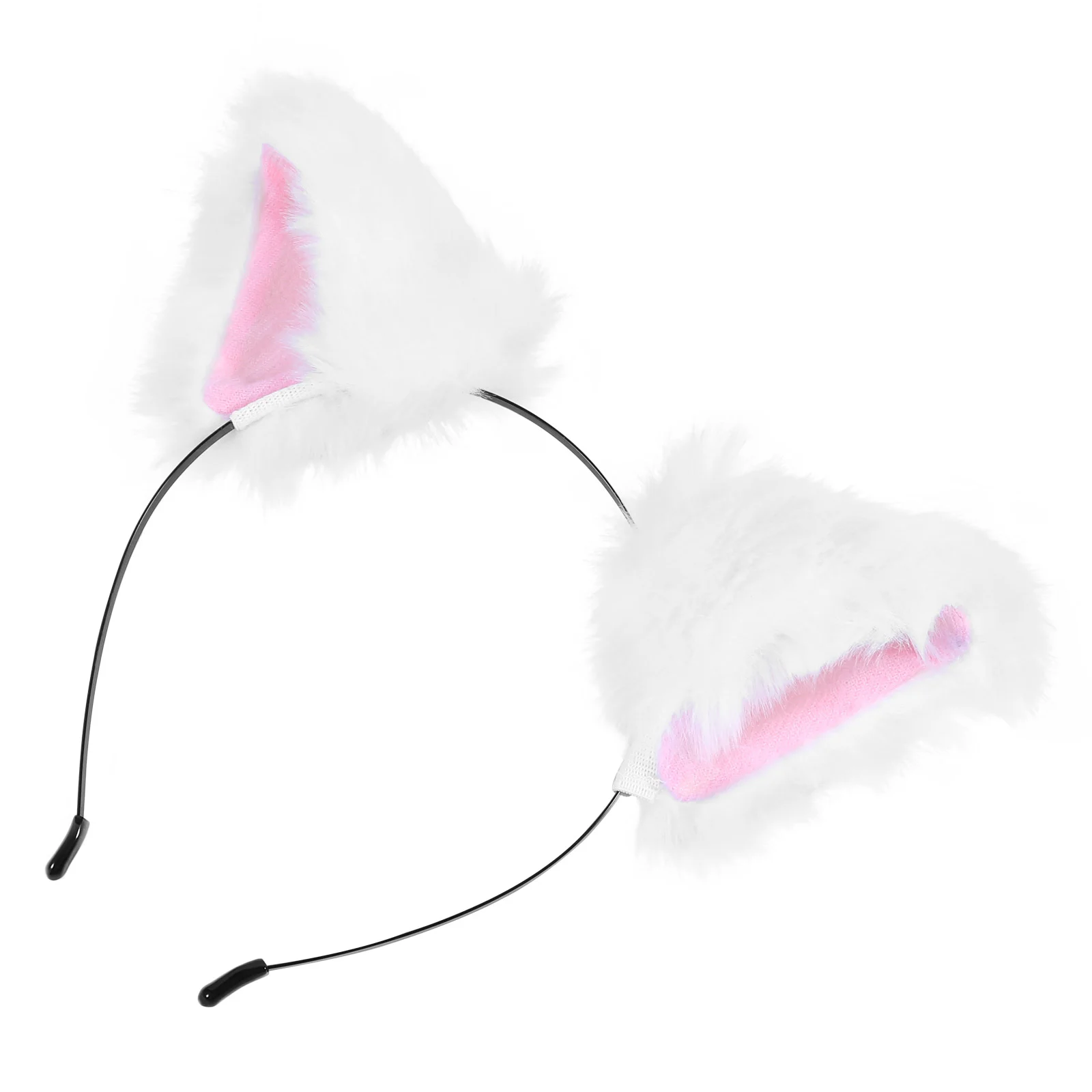 

Ears Cat Headband Furry Ear Headbands Halloween Cosplay Fluffy Wolf Girls Headdress Hair Headwear Dog Fur Plush Kids Party