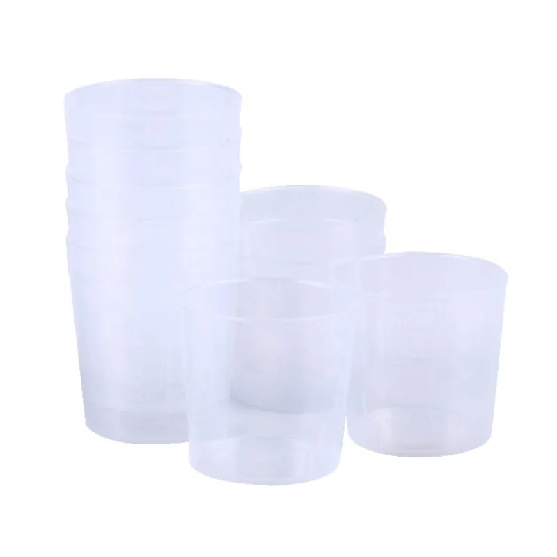 

10Pcs 60ML Laboratory Plastic Graduated Measuring Cup Clear Scale Show