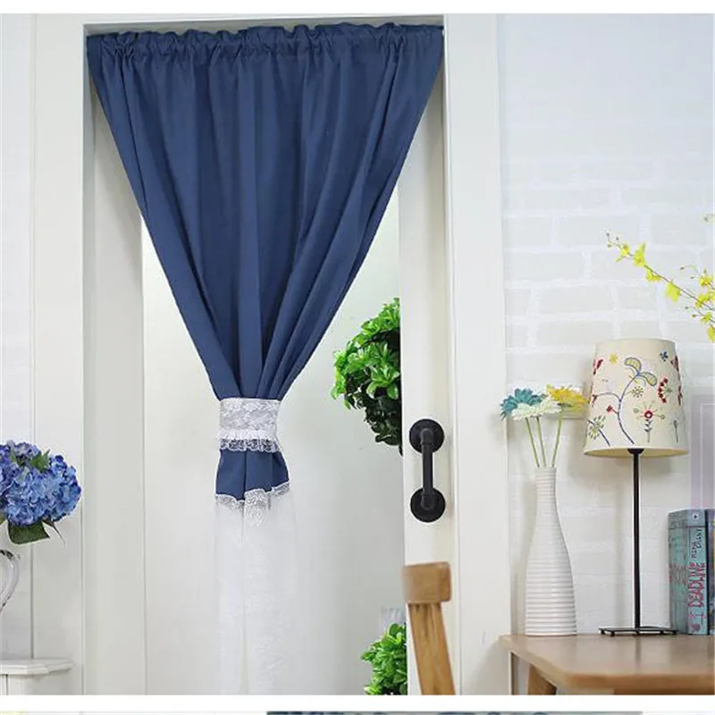 

Американская пасторальная полузанавеска из конопляного кружева, 1 шт., карманная Короткая занавеска для кухни, двери, окна, балдахина, украш...