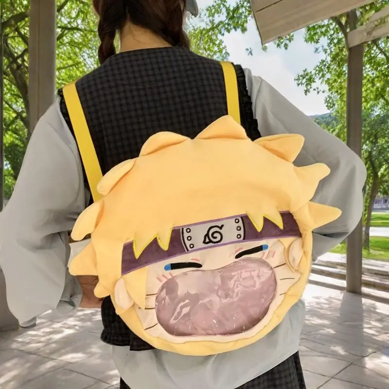 Фото Новый рюкзак-кроссбоди Bandai Naruto: Гаара, Шинто, Узумаки Наруто, Пейн. Аниме-атрибутика, двухмерная кукла, подарки. №1