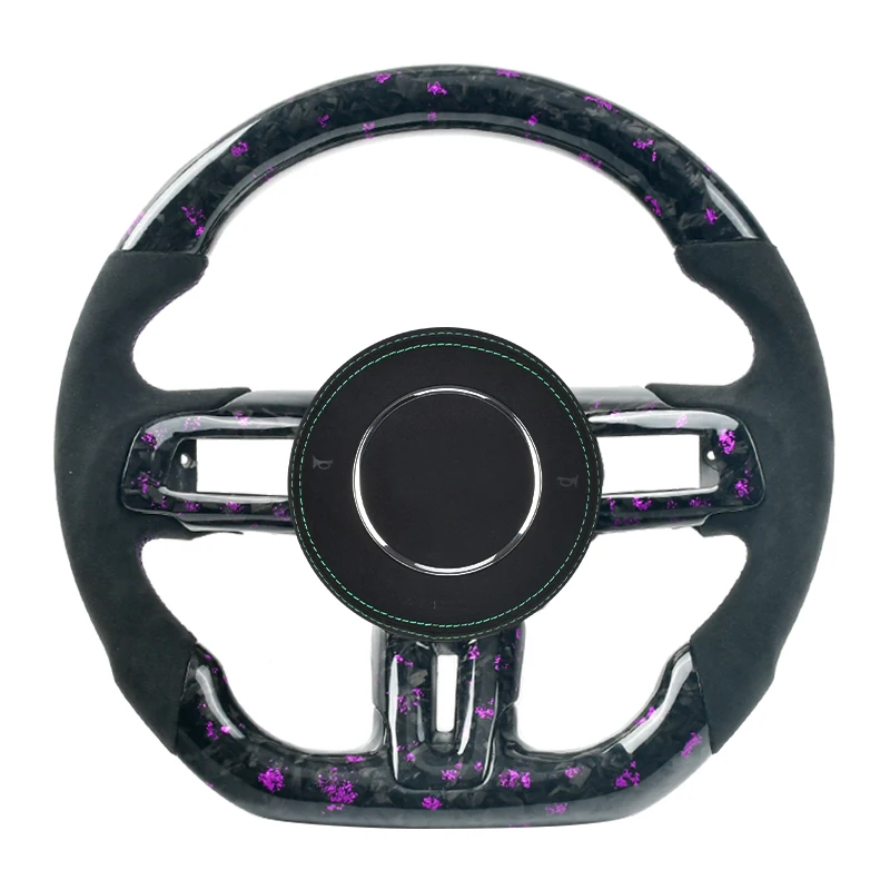 

Рулевое колесо из углеродного волокна для спортивного нагревателя Mustang алькантары 2015-2022, модель нагрева под заказ