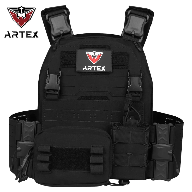 Фото Велосипедный жилет ARTEX 8310 для активного отдыха, жилет в стиле MOLLE с быстросъемной конструкцией, лазерной резкой и отделениями для хранения снаряжения для велоспорта. №1
