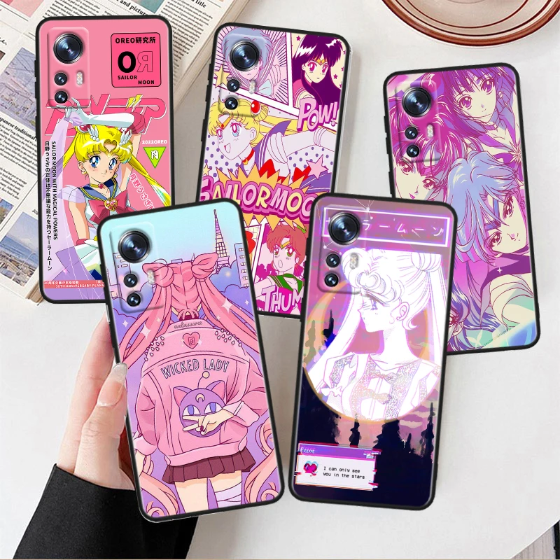 

Anime Sailor Moon For Xiaomi Mi 10T 10S 9T 9 SE 8 A3 A2 A1 6X 5X CC9E Note 10 Lite Pro Mix 3 Black Soft Phone Case