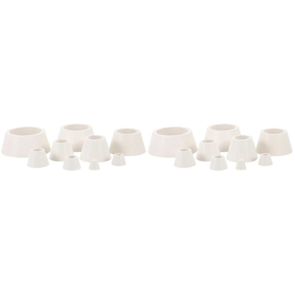 

2 Sets Rubber Filter Mat Laboratory Glassware Gaskets Accessories Funnel Cone Flask Adapter Silicone Buchner Cover Cloth
