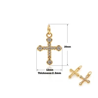 cross pendant gold cubic zirconia necklace ladies mens jewelry gifts religious jewelry gifts christian jewelry wearing jewelry