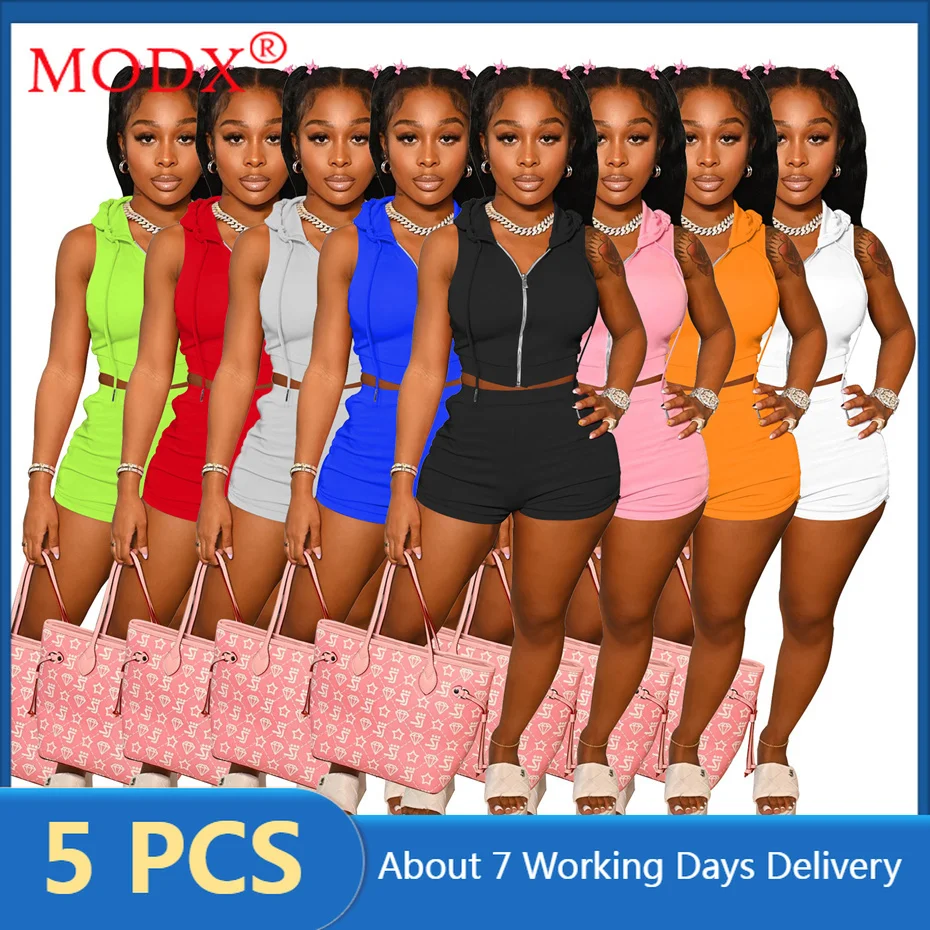 Женский спортивный костюм на молнии комплект из 5 предметов толстовка без