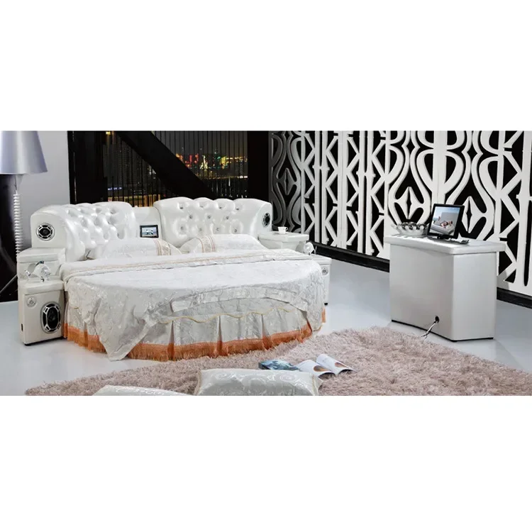 Фото Горячая продажа (2015)handel rundes Kingsize-Doppelbett Sleep Well mit Matratze №2