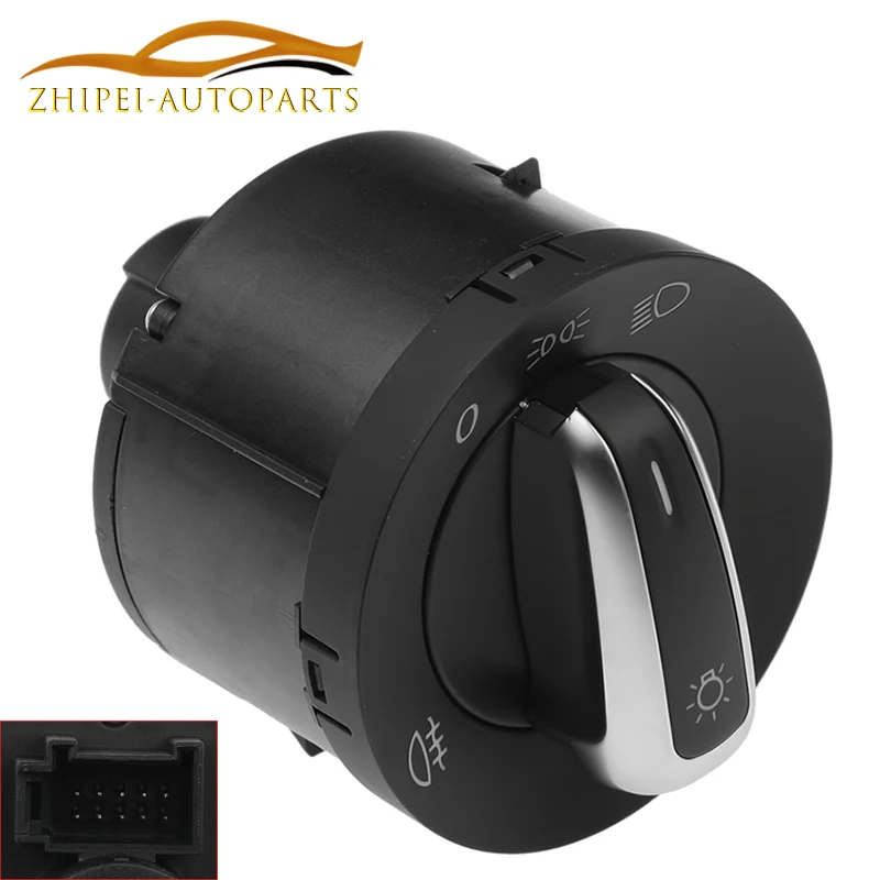 

Headlight Fog Lamp Control Switch Button 3C8941431B For VW Caddy Touran Eos Golf Golf Jett Passat Rabbit 2003-2016 5ND941431C