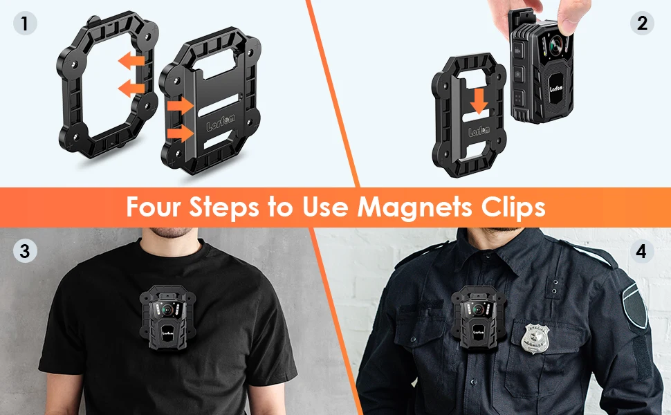 Магнитный зажим BOBLOV для камеры портативные черные силиконовые зажимы