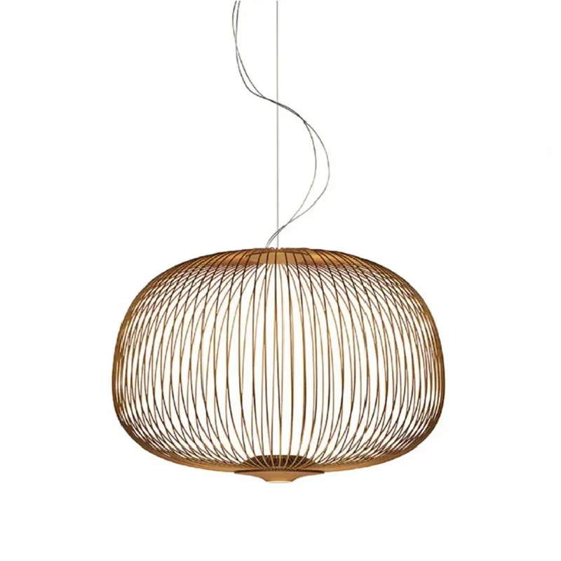 Ретро железная подвесная лампа в виде птичьей клетки деревенская светодиодная