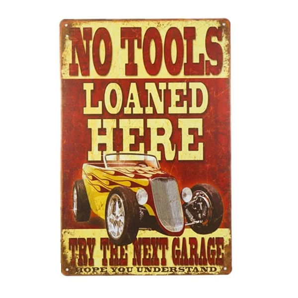 

Metal Wall Sign No Tools Loan Here Tin Sign Retro Poster Farm Farmhouse Garage Carport Wall Decoration Metal Sheet 12*8 Inch