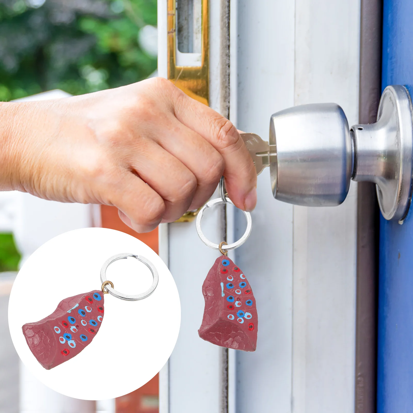 

Simulation Lung Key Chain Specimen Key Chain Pendant Backpack Pendant