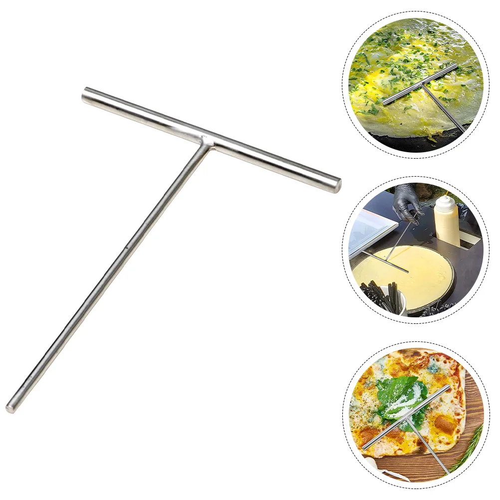 

Crepe Pancake Maker T Spatula Shape Spreader Tool Oil Spreading Cream Flipper Household Utensil Tools Making Shaped Pan Stick