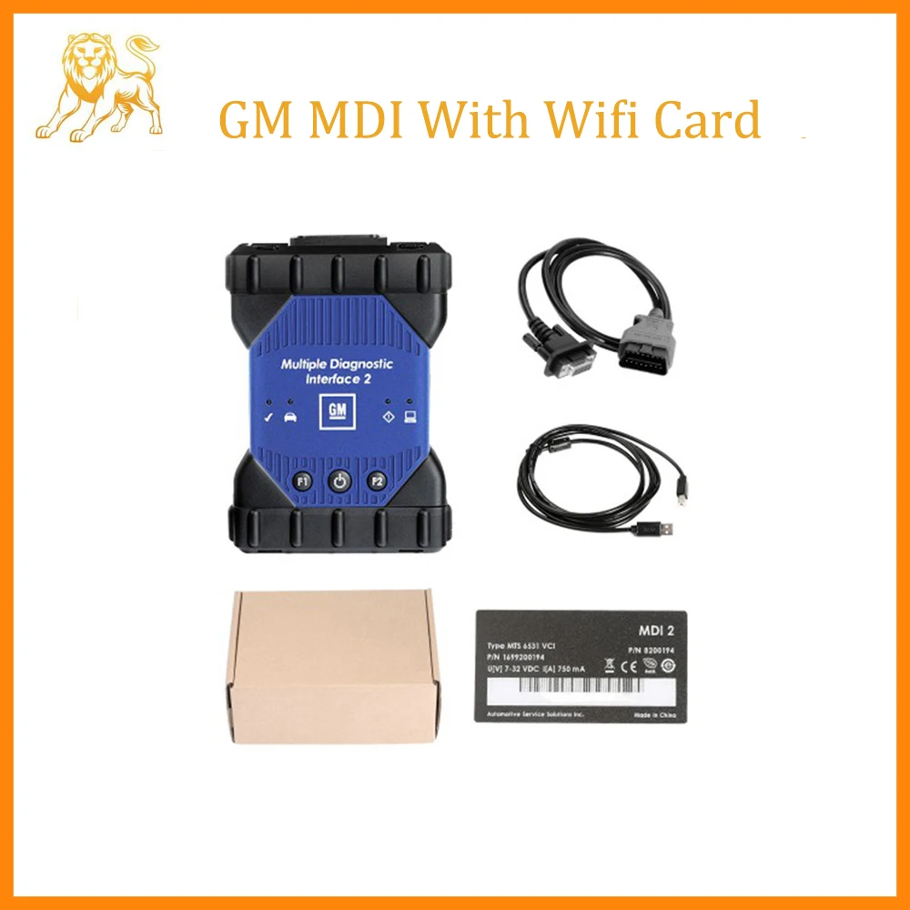 

High Quality GM MDI 2 with Wifi Card Car Diagnostic Tool OBD2 Scanner For Opel For Chevrolet Key Programmer Multi-Language