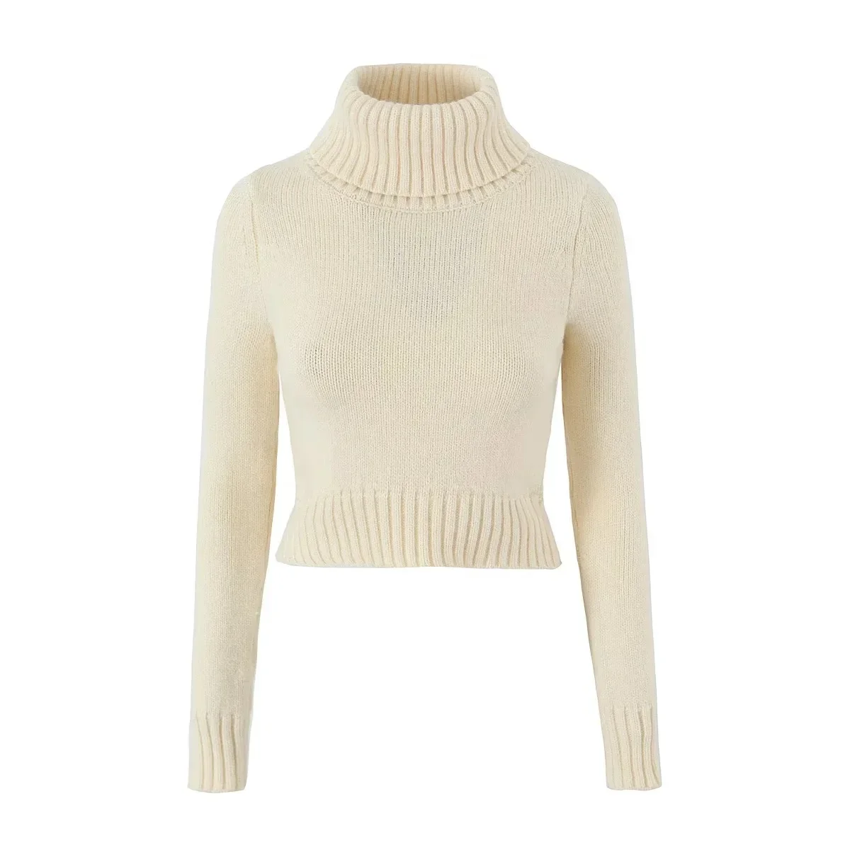 Вязаный свитер мини-юбка комплект из 2 предметов женский топ с высоким воротником