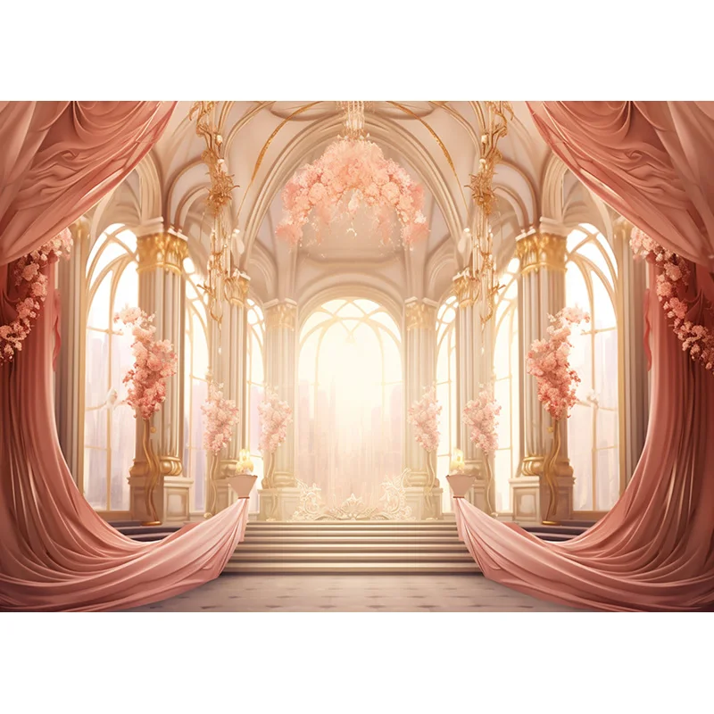 Фон для фотосъемки с цветочным принтом