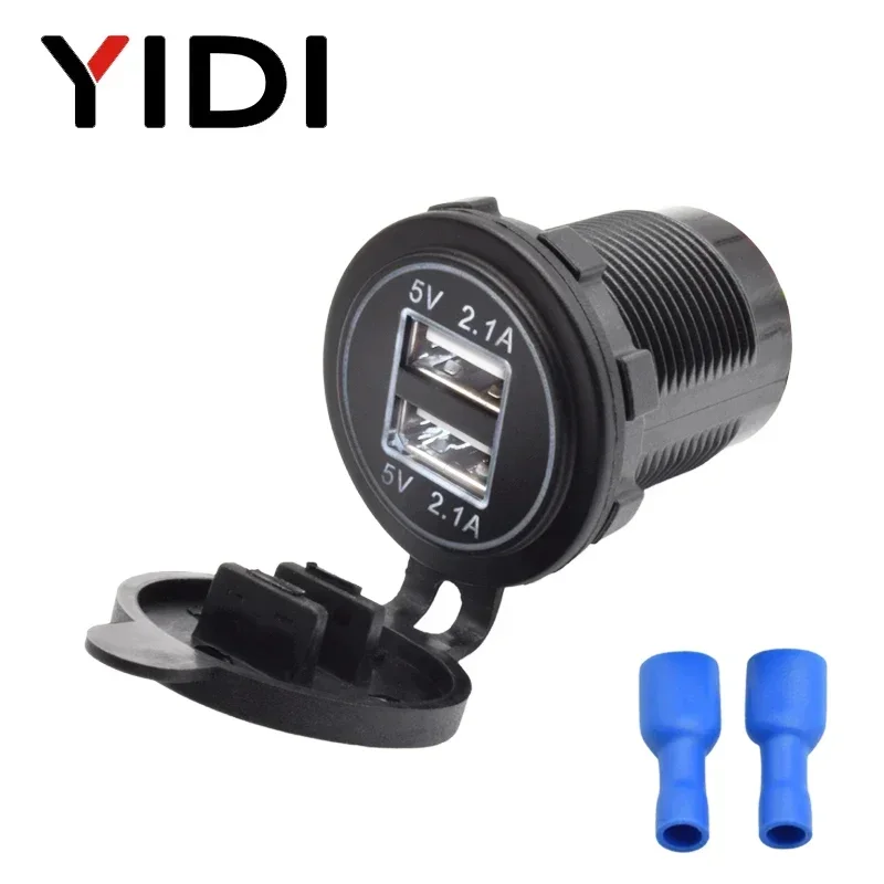 

YIDI Быстрое автомобильное зарядное устройство с двумя USB-портами