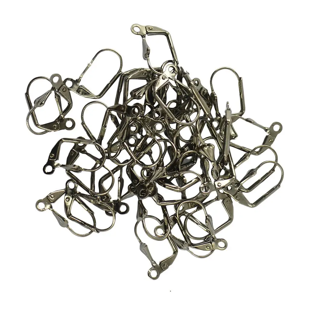 

50pcs Wholesale Shell DIY Earring Wire Coil Finding 7 Color