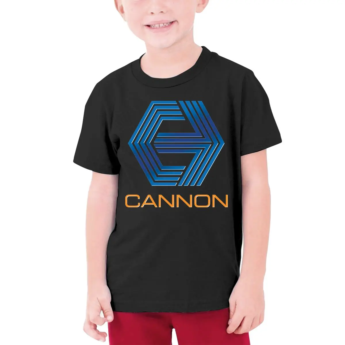 Cannon Group Logo - Films футболка для подростков ребенка редкий Повседневный модный