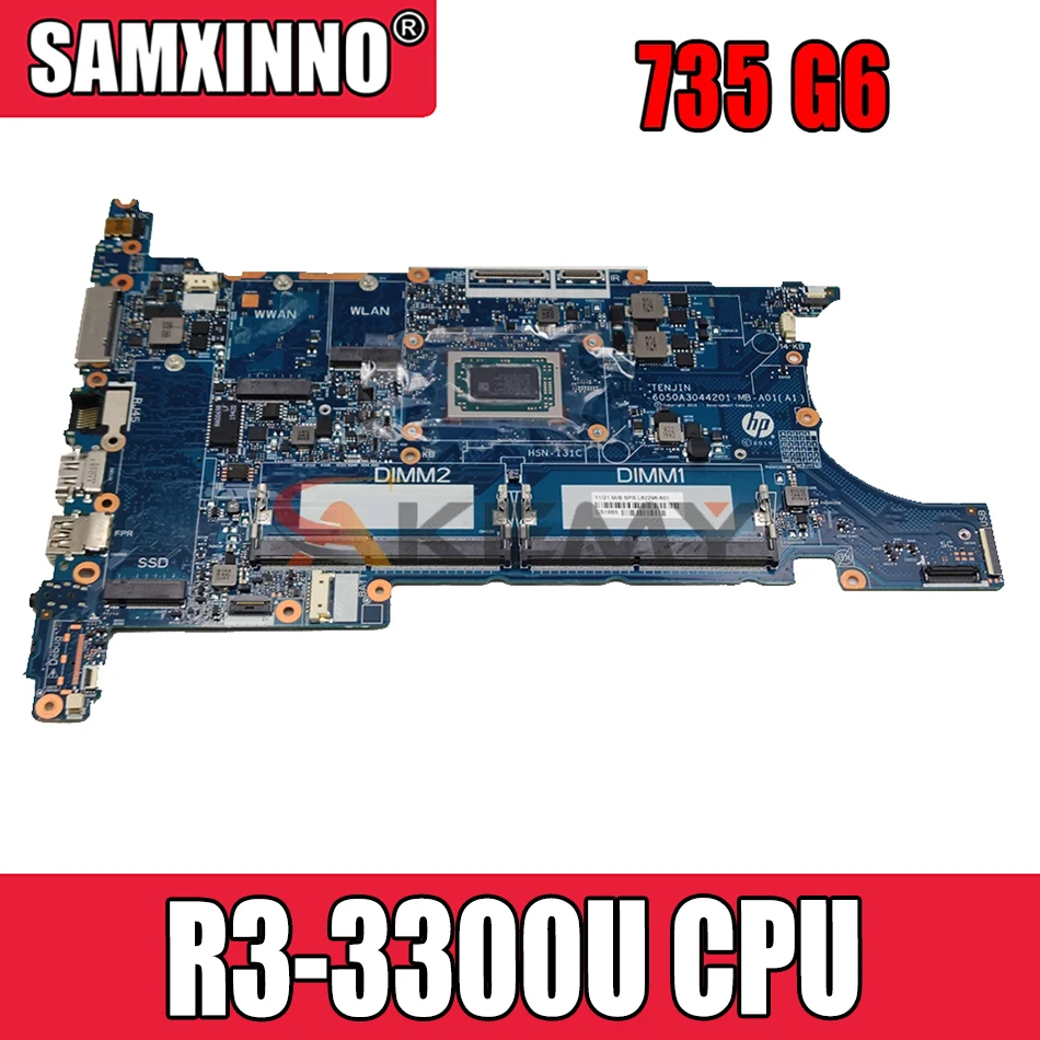 

Материнская плата для ноутбука HP EB 735 G6 R3-3300U L62282-601 6050A3044101 100% рабочий