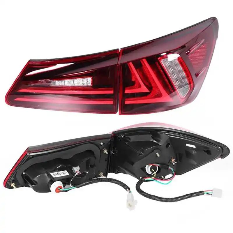 Задние светодиодсветодиодный фонари VLAND темно-красные линзы подходят для Lexus IS250