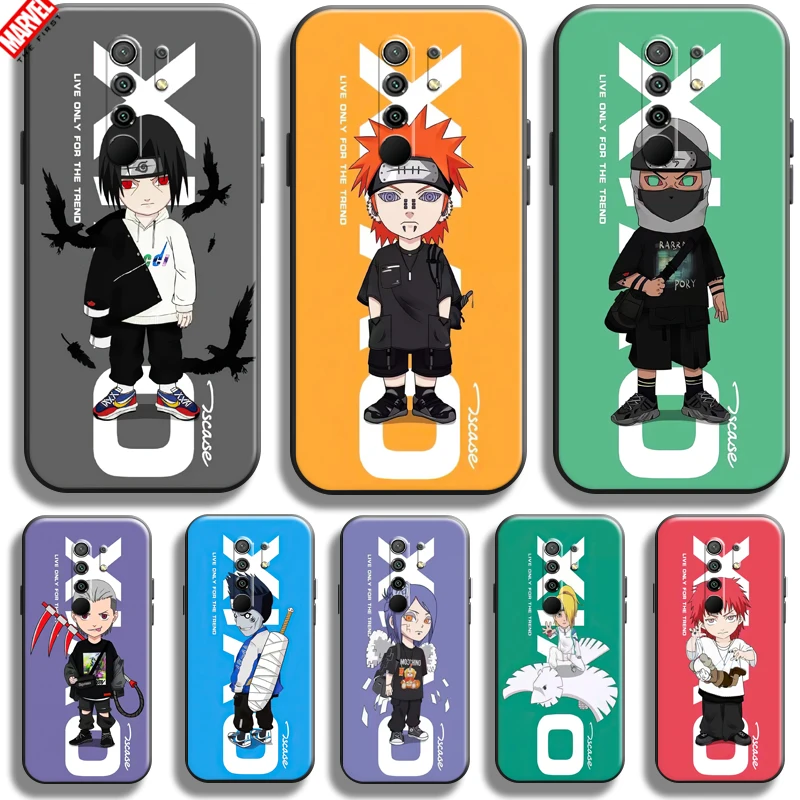 

Fashion Akatsuki Naruto For Xiaomi Redmi 9 Phone Case For Redmi 9 Soft Funda Carcasa Back Silicone Cover Coque Liquid Silicon