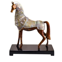 european and american style horse decoration office desktop crafts soft decoration hallway win instant success study ornament