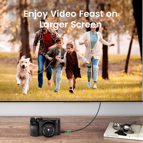 UGREEN Micro HDMI кабель 1-3 м, папа-папа, высокое качество передачи — пример использования