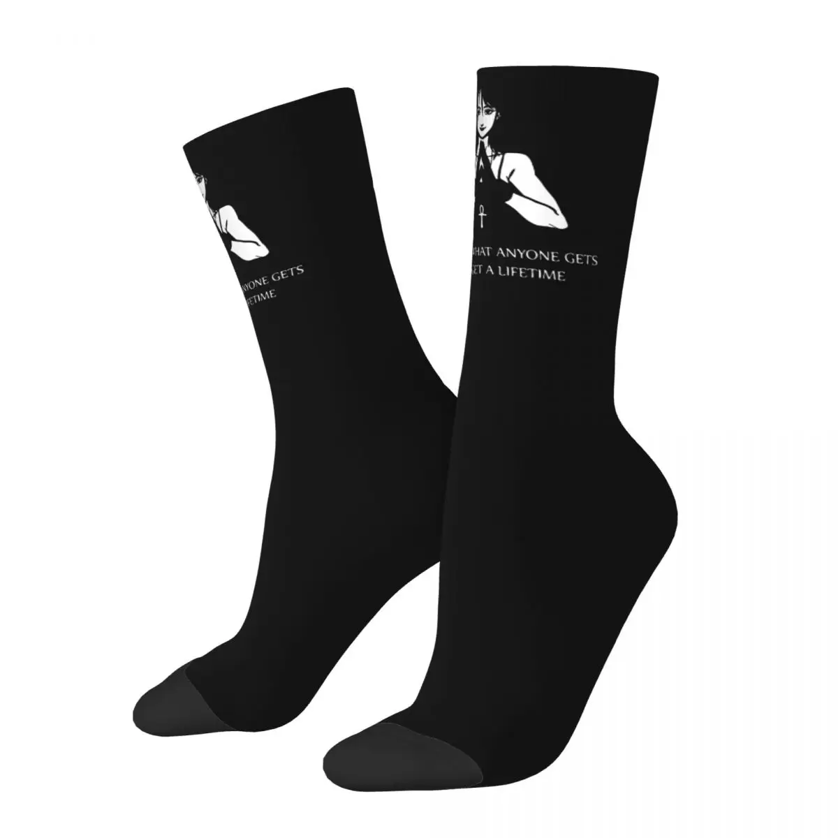 

New Male Men Socks Casual Neil Death Sandman Comics Sock Skateboard Women's Socks Spring Summer Autumn Winter