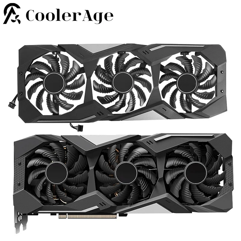 Вентилятор для видеокарты Gigabyte RX 5700 5600 XT 5700 GAMING 78 мм PLD08010S12HH RX5700XT RX5600XT RX5700, охлаждающий вентилятор для видеокарты