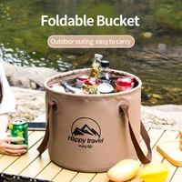 travel folding bucket portable camping picnic fishing bucket outdoor multi functional foot bath bucket bucket storage bucket