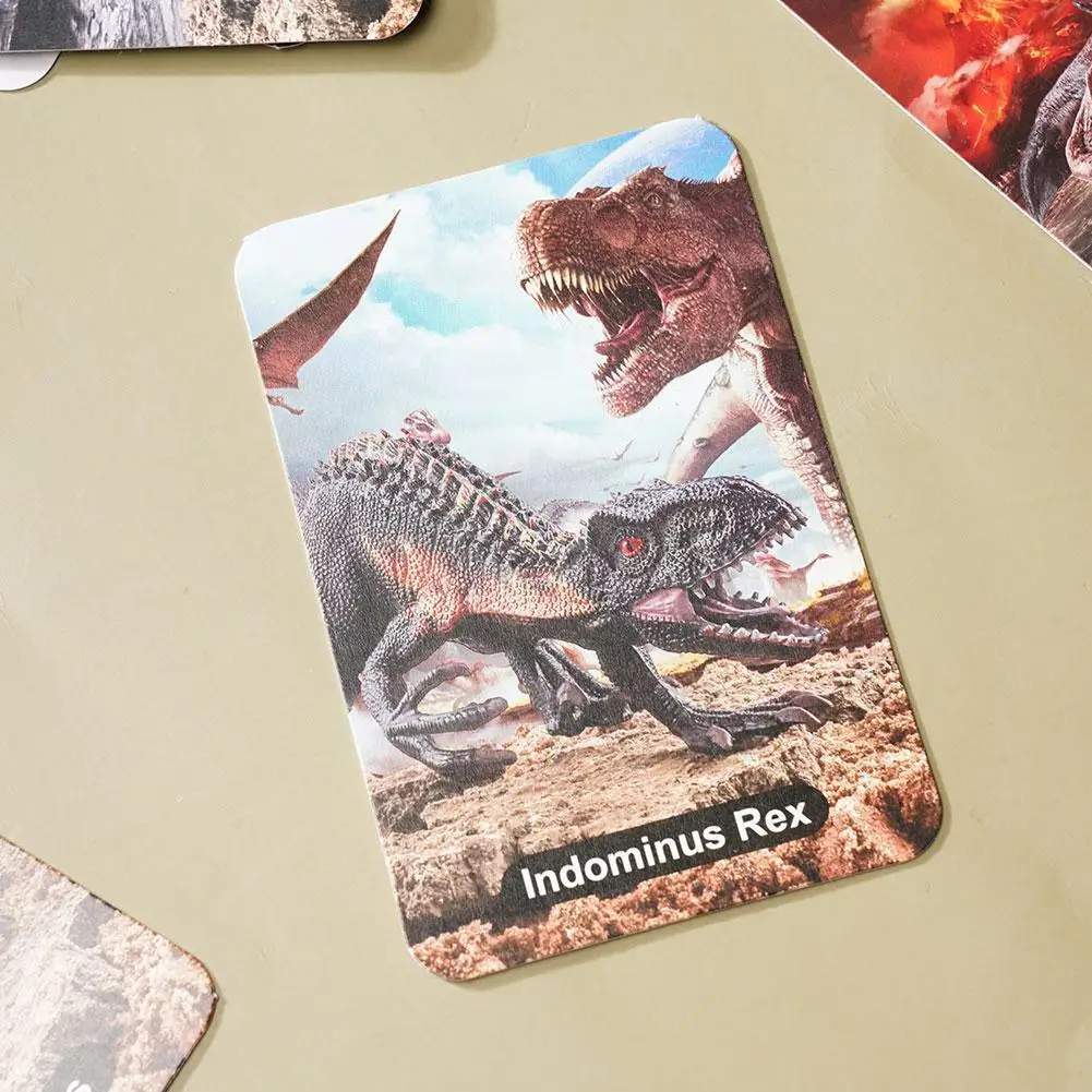 

16 Pieces Children's Dinosaur Cognition Cards English Carte Kids Boys Anime Toys Game Gift Book Collection Cards Fun Playin K0r7